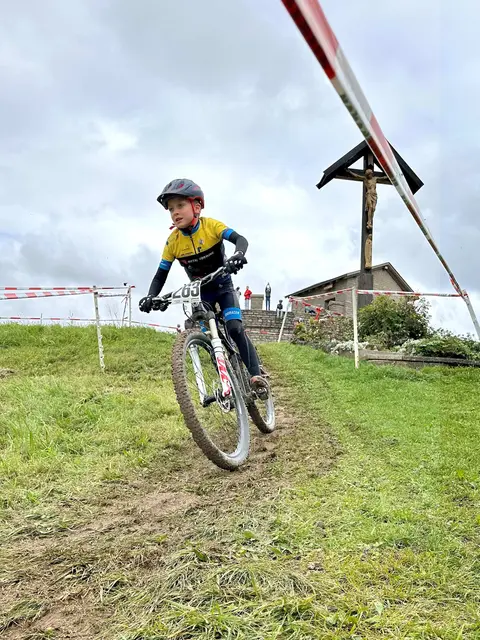 Nelo Welte in der Abfahrt.