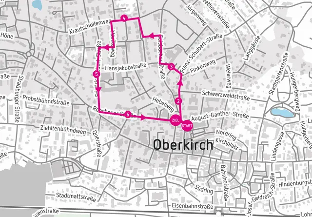 Am Donnerstag, 9. Oktober, findet die zweite Bürgerbegehung statt. Start und Ziel ist hier die Kreuzung Renchener Straße / Franz-Schubert-Straße. Die Tour führt in die Gaisbacherstraße und anschließend über den Krautschollenweg und die Friedrich-Ebert-Straße zurück zum Start.  | Foto: Grafik: Planersocietät 
