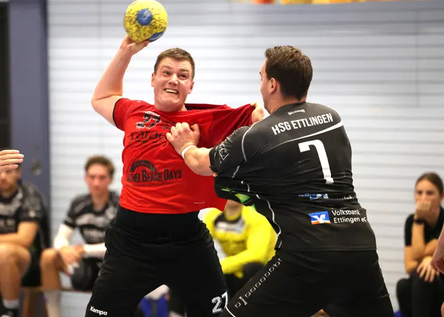 Vincent Funk war mit sechs Toren beim 24:21 Sieg gegen die HSG Ettlingen maßgeblich am ersten Heimsieg beteiligt. | Foto: Foto: Fissler