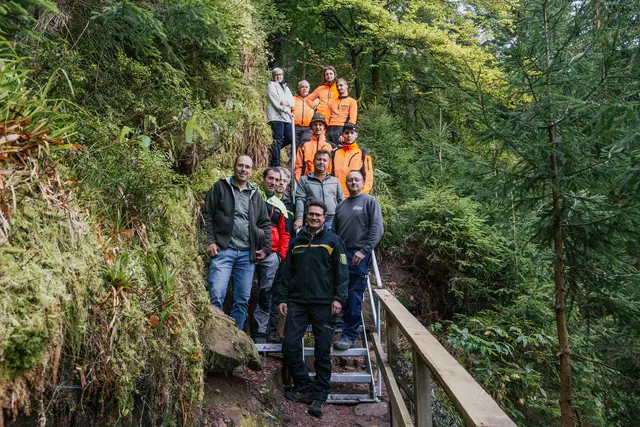 Neue Treppe eröffnet Wanderern wieder den Weg zur Teufelskanzel | Foto: Kur und Tourismus GmbH Bad Peterstal-Griesbach