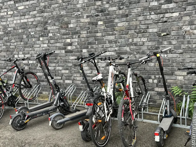 E-Scooter und Fahrräder teilen sich nicht nur die Abstellplätze. | Foto: Foto: gro