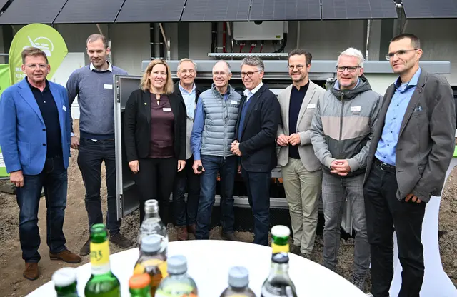Rolf Anti, J. Schneider Elektrotechnik GmbH, Johannes Wilhelmi, Bürger Energie Offenburg, Mitglied des Vorstands, Maren Seifert, Bürger Energie Offenburg, Mitglied, Kandidatin von B90/Grüne für den Landtag, Harry Appenzeller, Bürger Energie Offenburg, Mitglied des Vorstands, Markus Schrimpf, Bürger Energie Offenburg, Mitglied des Vorstands, Bernd Mettenleiter, Mitglied im Ausschuss für Umwelt, Klima & Energiewirtschaft des BW Landtags, MdL, Marco Steffens, OB Offenburg, Stefan Falk, Bürger Energie Offenburg, Mitglied, "Vater" des Klimastammtischs, Tobias Geiger, Geschäftsführung v. Hydro Extrusions Offenburg | Foto: Bürger Energie Ortenau