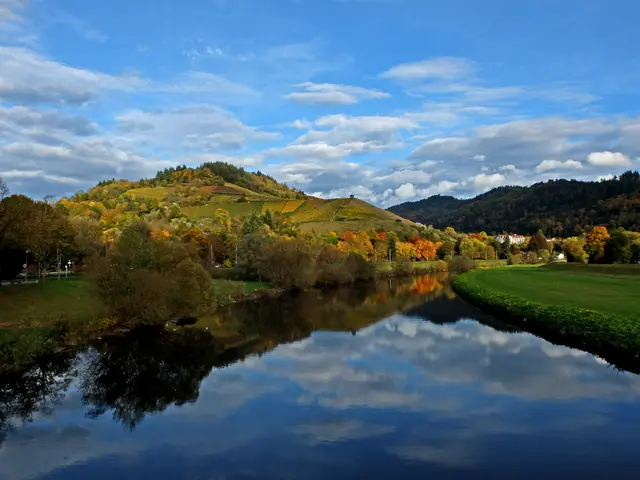 Blick über die Kinzig in Richtung des Gengenbacher Aussichtspavillons auf dem Neuberg. | Foto: Alfred Schramm