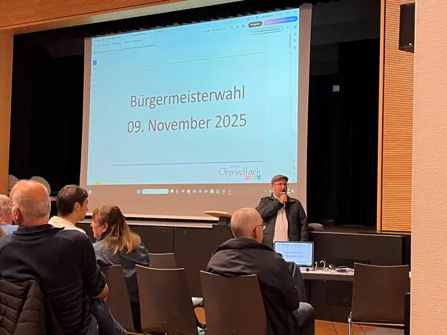 Michael Hogenmüller verabschiedet sich von den Oberwolfachern. | Foto: Glaser