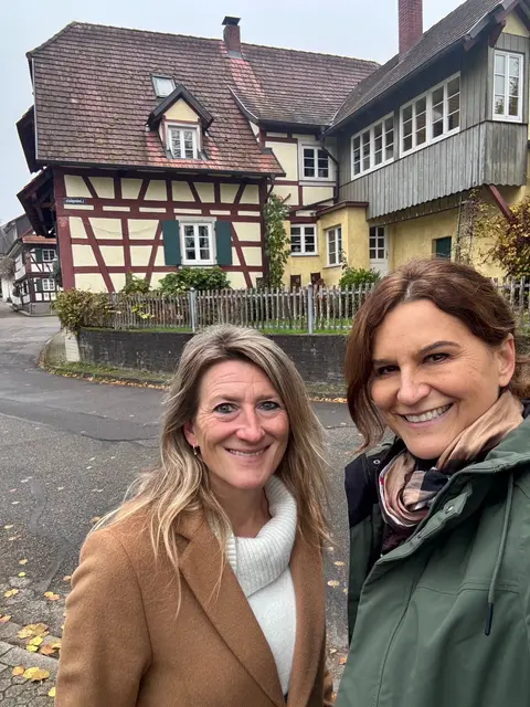 Stephanie Bartsch (l.) und Diana Opitz: Die beiden Bürgermeisterinnen trafen sich zum Austausch. | Foto: Gemeinde Sasbach