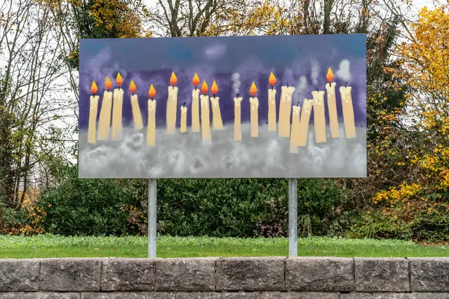 Vier neue Friedensbotschaften wurden im Rahmen der Gedenkfeier präsentiert, die erste | Foto: Stadt Kehl