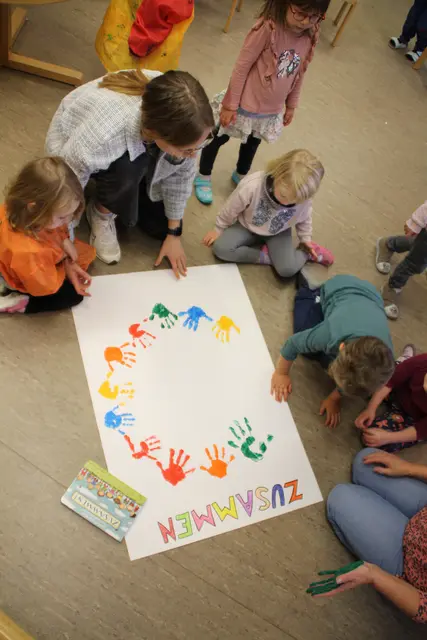 Neben dem reinen Vorlesen begleiteten die Kindertageseinrichtungen den Aktionstag mit vielen kreativen Angeboten. | Foto: Kindergarten St. Wendel