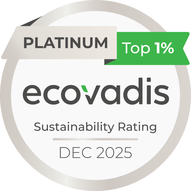 Die Koehler-Gruppe hat von der führenden Bewertungsplattform EcoVadis die Platin-Medaille verliehen bekommen und zählt damit zu den nachhaltigsten aller bewerteten Unternehmen der Branche.  | Foto: EcoVadis 