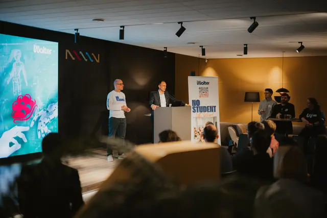 Sebastian Zilch (l.) und Dominik Fehringer stellen das Projekt vor.  | Foto: nectanet