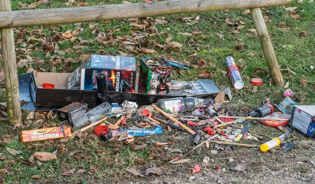 Reste des Silvesterfeuerwerks in Kehl | Foto: Stadt Kehl