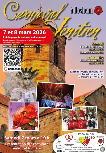 Programm zum Carnaval Vénitien in Rosheim. | Foto: ascro