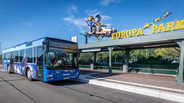 Das Europa-Park Erlebnis-Resort ist mit dem Bahnhof „Ringsheim/Europa-Park“ hervorragend an das nationale und internationale Bahnnetz angebunden. | Foto: Europa-Park