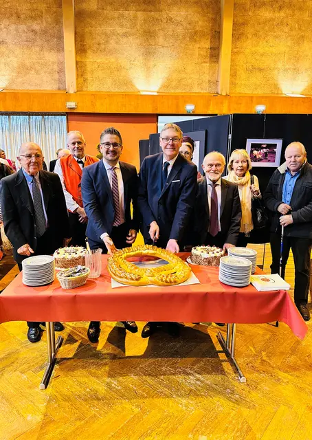 Gemeinsamer europäischer Start ins Jahr 2026 beim Neujahrsempfang in Kappelrodecks Partnergemeinde Rosheim | Foto: Martin Reichert/Gemeinde Kappelrodeck