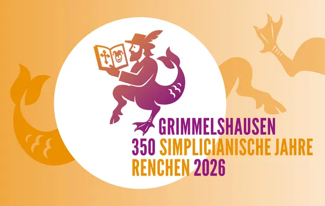 Das Logo zeigt ein fantasievolles Fabelwesen, inspiriert von der Illustration auf dem Titelkupfer des Simplicissimus.
 | Foto: Stadt Renchen