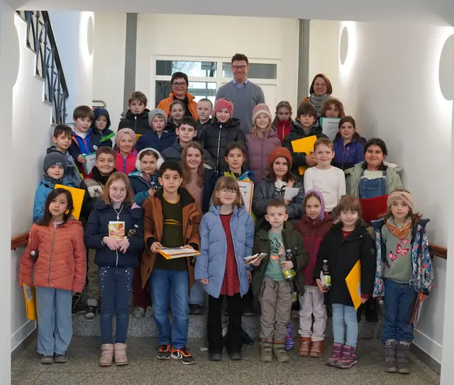 Neugierige Fragen und spannende Einblicke: Der Schülerrat der Johann-Wölfflin-Schule war zu Gast im Oberkircher Rathaus.  | Foto: Tamara Fritsch/Stadt Oberkirch