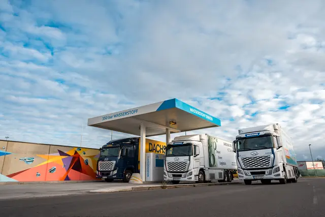 Eine digitale Plattform soll Wasserstoffmobilität im Schwerlastverkehr fördern.  | Foto: h2 mobility