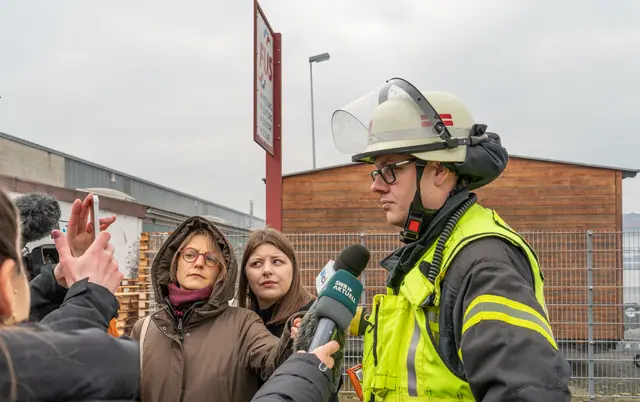 Einsatzleiter David Oster im Interview | Foto: Stadt Kehl