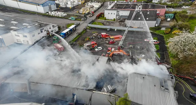 Löscharbeiten in Sundheim | Foto: Stadt Kehl