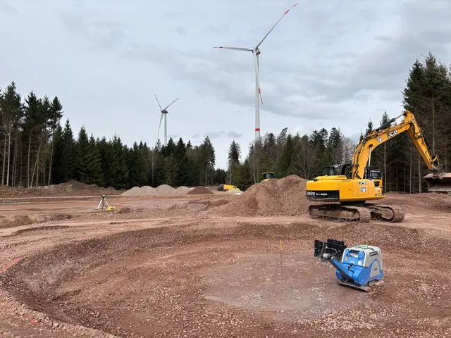 Derzeit werden die Fundamentsohle und die Bauflächen vorbereitet. | Foto: Ökostromgruppe Freiburg 
