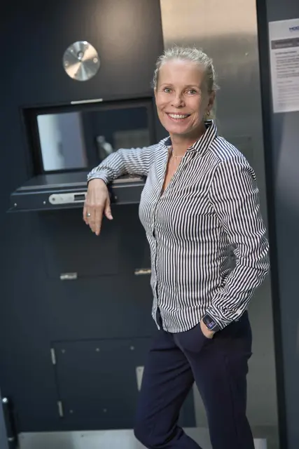 Inka Lamprecht liebt es die Produktion zu besuchen. | Foto: Michael Bode