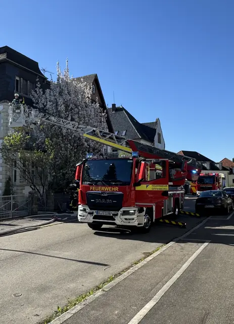 Feuerwehreinsatz in der Schwarzwaldstraße | Foto: Feuerwehr Offenburg