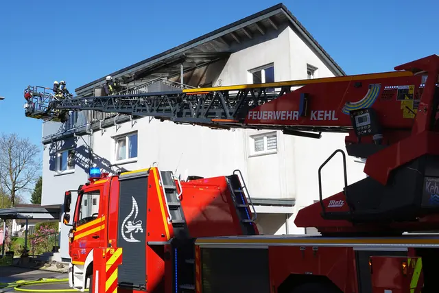 Die Feuerwehr Kehl brachte das Feuer schnell unter Kontrolle. | Foto: Stadt Kehl