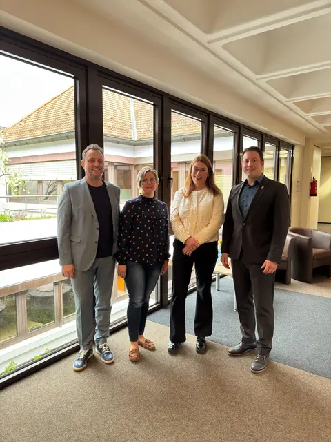 Offener Austausch und erstes Kennenlernen: Die Stadtspitze trifft neue Direktorin des Amtsgerichts Achern Dr. Anja von Harling (2. v. r.) | Foto: Stadt Achern