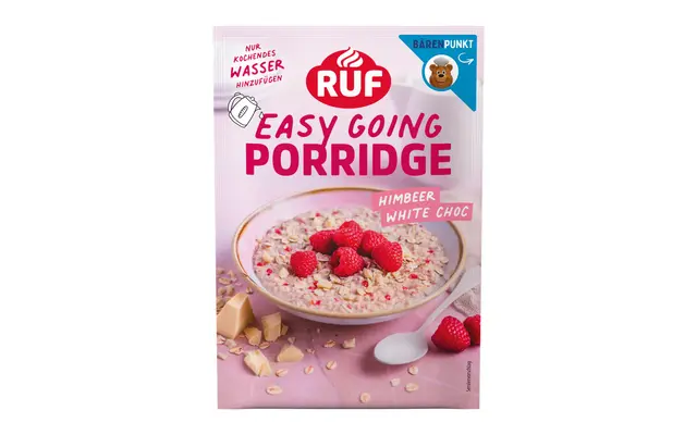 Die neue Porridgeverpackung von RUF: Mit »Koehler NexPlus Seal Pure MOB« papierbasiert, recyclebar im Papierkreislauf und ein sichtbares Zeichen für mehr Nachhaltigkeit und ein starkes Markenimage  | Foto: RUF 