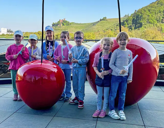 Die Kinder des Ohlsbacher Kindergartens „Haus der kleinen Füße“ zu Besuch bei WTO  | Foto: WTO