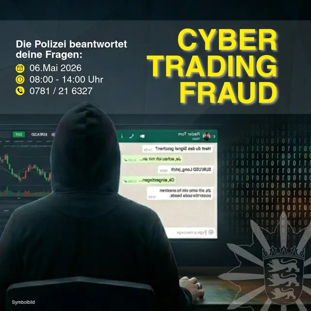 Die Polizei bietet am Mittwoch, 6. Mai, ein Bürgertelefon zum Thema Cyber-Trading-Fraud an. | Foto: Polizeipräsidium Offenburg