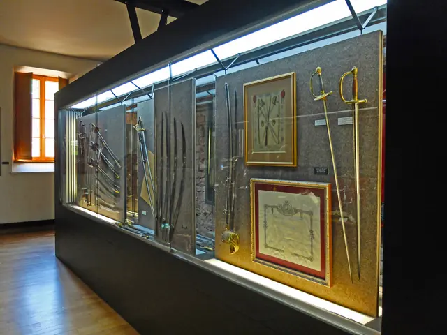 In den vielen Vitrinen des Museums, wie diese hier, sieht man Ausstellungsstücke verschiedenster sogenannter Blankwaffen.   | Foto: Alfred Schramm