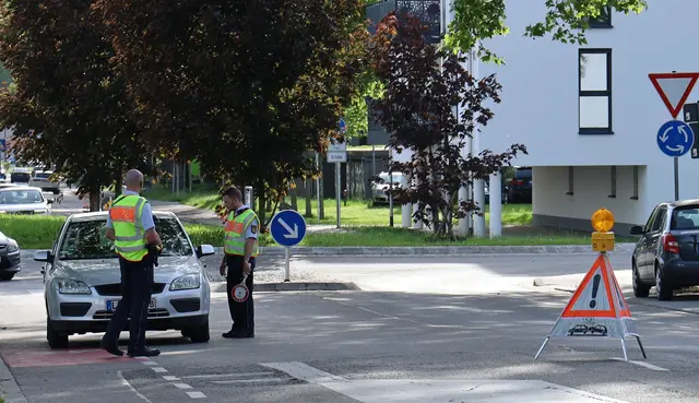 Eine der Kontrollstellen war in der Schwarzwaldstraße in Lahr. | Foto: Christina Großheim
