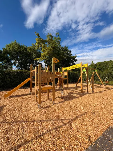 Der neue Spielplatz des TC Rust auf dem Vereinsgelände kommt gut an.  | Foto: TC Rust