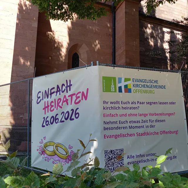 Einfach heiraten geht am 26. Juni.  | Foto: Evangelische Kirchengemeinde Offenburg 