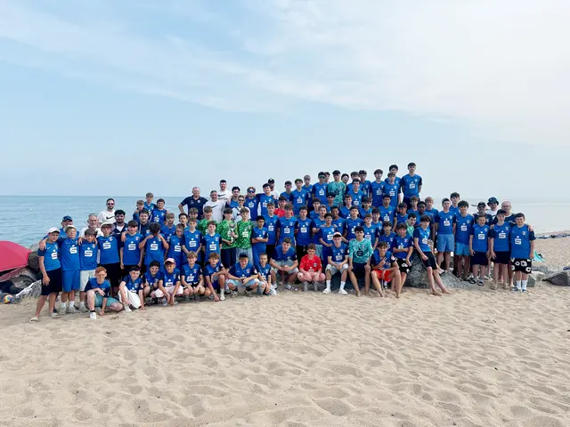 Die Lahrer Jugendspieler am Strand von Malgrat de Mar | Foto: SC Lahr