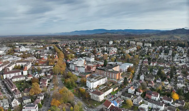 Das Krankenhausareal am Ebertplatz | Foto: Stadt Offenburg