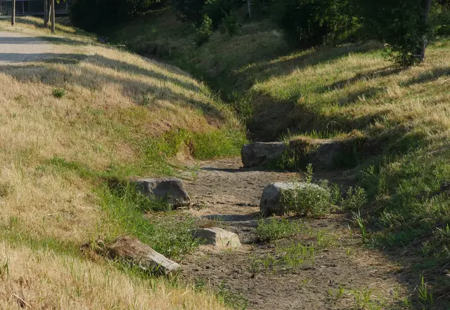 Der Kapuzinergraben oberhalb von Mahlberg führt kein Wasser mehr. | Foto: Landratsamt Ortenaukreis