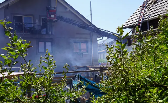 Eine Garage in der Lahrer Sofienstraße brannte aus. | Foto: Stadt Lahr