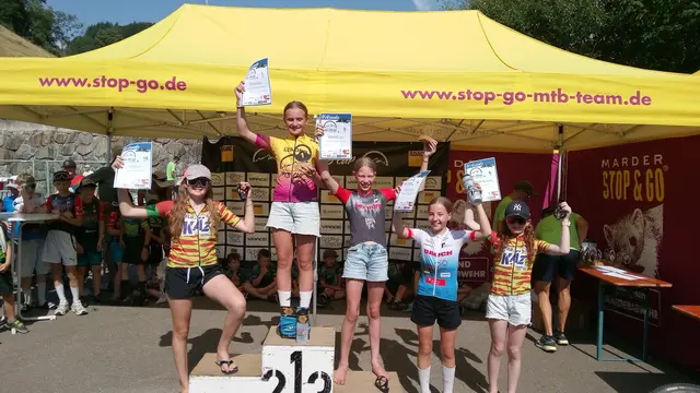 Sara Armbruster mit einem sehr guten 4. Platz im Rennen.