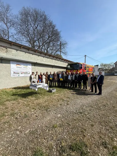 Eine Delegation aus Ettenheim in der ukrainischen Partnerkommune | Foto: Stadt Ettenheim