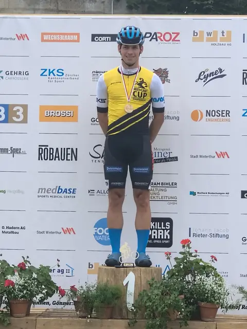 André erhielt in Winterthur das gelbe Führungstrikot.