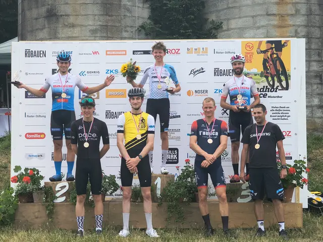 André Moser mit Platz 2 und Teamkollege Gabriel Maier auf Platz 3. beim EKS Cup in Winterthur.