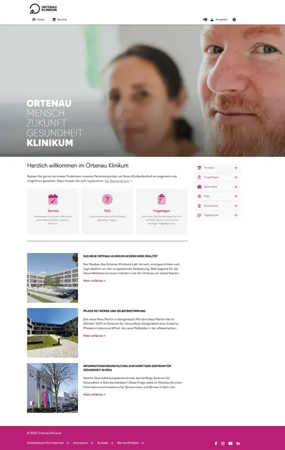 Screenshot des Patientenportals des Ortenau Klinikum | Foto: Ortenau Klinikum