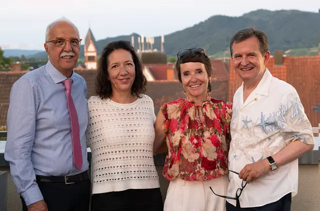 Präsidentenwechsel beim Lions Club Offenburg: Toni Vetrano (v. l.), Claudia Vetrano, Christine Mildenberger und Frank Mildenberger | Foto: Werner Mäurer/Lions Club Offenburg