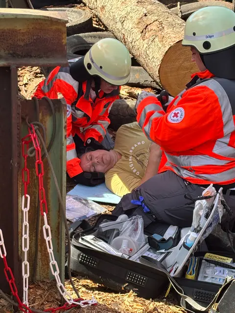 In einem Parcours mussten zahlreiche Prüfungen absolviert werden. | Foto: DRK Baden