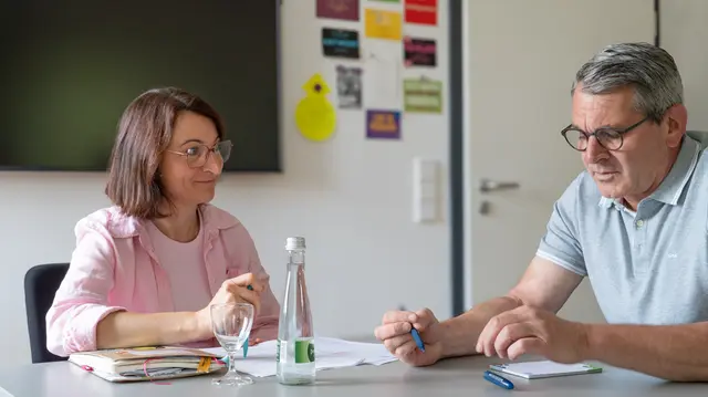 Dr. Katrin Merkel, Landragsabgeordnete des Wahlbezirks Kehl, tauschte sich mit Oberbürgermeister Wolfram Britz aus. | Foto: Stadt Kehl/Annette Lipowsky