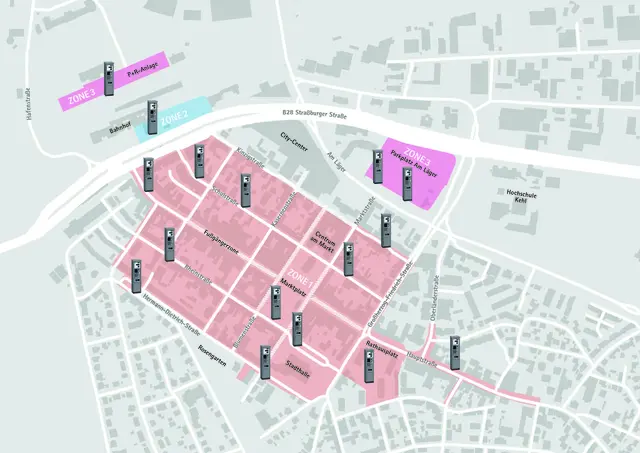 Die neuen Parkzonen in Kehl | Foto: Stadt Kehl