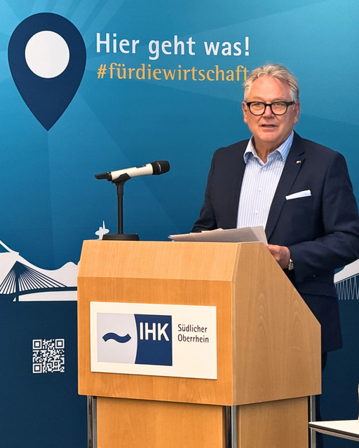 Der scheidende Präsident Eberhard Liebherr  | Foto: Jochen Kern