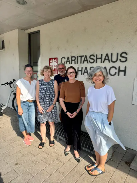Von links: Stefanie Brüschke, Constanze Blank, Gerhard Schrempp, Sandra Boser, Sybille Schmider  | Foto: Wahlkreisbüro Sandra Boser MdL