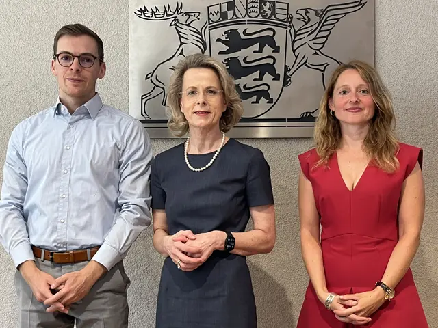 Pressesprecher und Richter Matthias Bäurle (v. l.), Präsidentin des Landgerichts Gertrud Siegfried und stellvertretende Pressesprecherin und Richterin Marion Pabst | Foto: gro